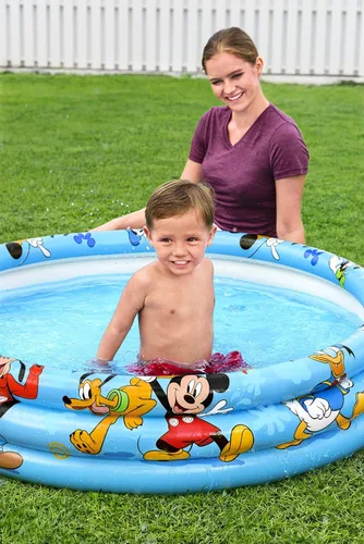 Vista 12 de BESTWAY Disney Junior Mickey & Friends - Piscina inflable (48.0 x 48.0 in), multicolor