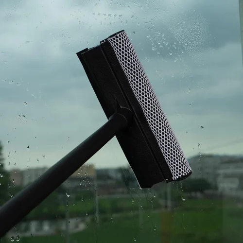 Vista 6 de Matthew - Escobilla multiusos para ventanas con paño de microfibra de alta calidad, esponja de limpieza para parabrisas de automóvil y escobilla