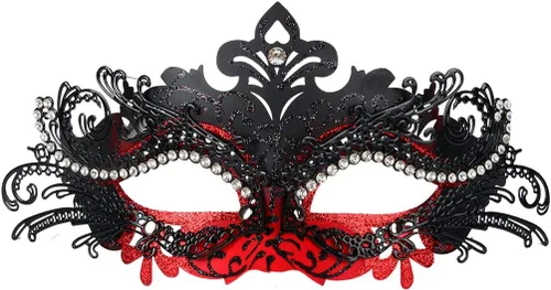 Vista 4 de Hoshin - Máscara para baile de máscaras, decoraciones de Mardi Gras, máscaras venecianas para mujer