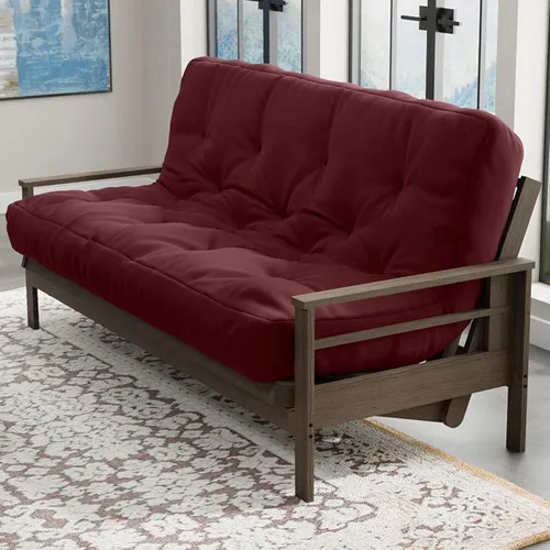 Vista 14 de Loosh Home Colchón de espuma para sofá cama futón de 6 pulgadas tamaño Twin - Fabricado en EE. UU., Beige, sin marco