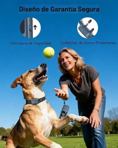 Vista 7 de Collar de choque para perro, collar de entrenamiento para perros de 4500 pies con control remoto, IPX8 impermeable, collar eléctrico para perro