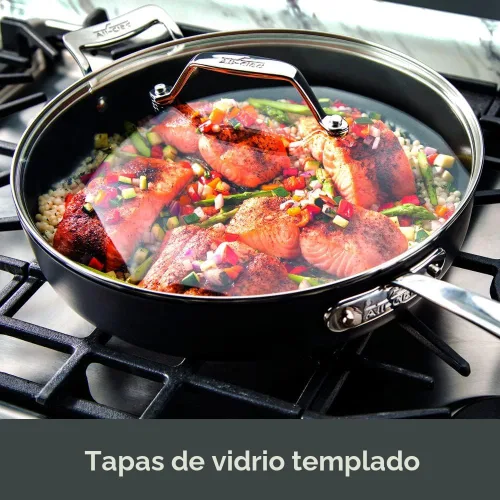 Vista 5 de All-Clad Tapa de vidrio para utensilios de cocina esenciales, 10.5 pulgadas