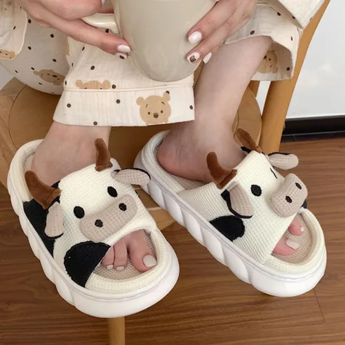 Vista 6 de Cute Animal Slippers For Women Men,Cute House Slippers For Women,Kawaii House Slippers,Cartoon Slides