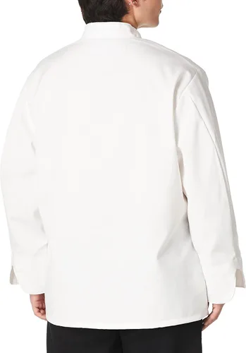 Vista 3 de Chef Designs mens Ten Pearl Button Chef Coat
