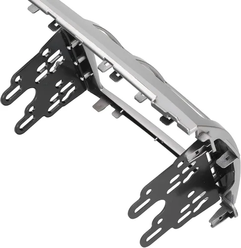 Vista 3 de Doble DIN coche estéreo Fascia Dash Kit para Toyota Belta Sedan Navigation (plata)