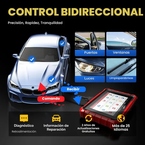 Vista 6 de Launch X431 Pros Elite 2024 Herramienta de escaneo bidireccional, más de 37 servicios, codificación ECU, diagnóstico de sistema completo todo