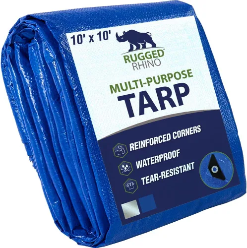 Vista 20 de RUGGED RHINO Lona resistente 100% impermeable para todo tipo de clima, lonas resistentes a la temperatura UV de 5 mil, cubierta multiusos de alta