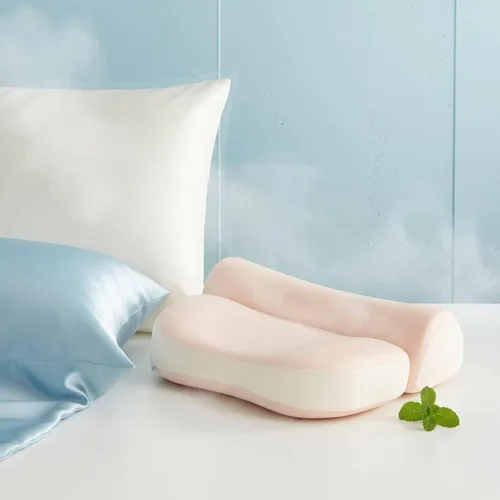 Vista 5 de Memory Foam Pillow Cervical Pillow Neck Pillow with Contoured Shape for Neck and Shoulder Alignment Slow Resilient Foam Removable Cover Suitable for