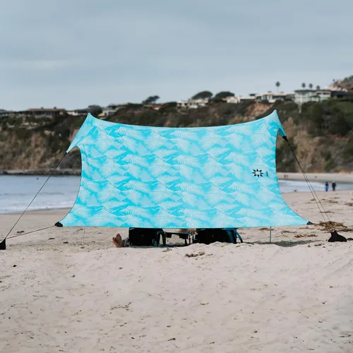 Vista 11 de Neso Gigante - Carpa de Playa Portátil Refugio Solar - Toldo de Sombra de Playa Ligero - Fácil Instalación para Salidas Familiares - Esquinas