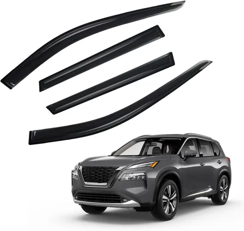 Vista 27 de Protectores de lluvia compatibles con modelos Trailblazer/GMC Envoy 2002-2009 para 5 pasajeros, visera de ventana lateral, deflector de viento