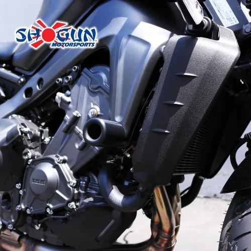 Vista 4 de Shogun USA Made Yam MT-09 MT09 MT 09 SP 2021 2022 2023 2024 2025 2026 Sin corte Deslizadores de marco negro 750-6449