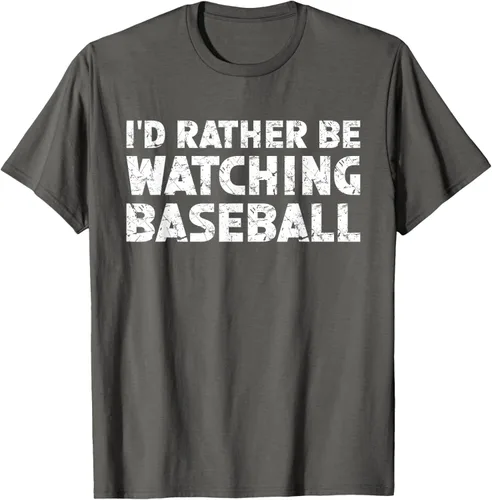 Vista 44 de Camiseta de béisbol I'd Rather Be Watching