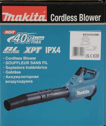 Vista 18 de Makita UB001GZ 40V Max Li-ion XGT Soplador sin escobillas – Baterías y Cargadores No Incluidos Azul