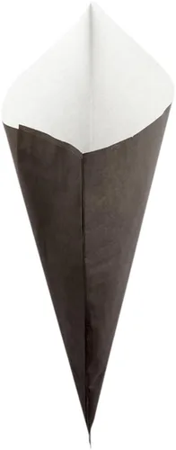 Vista 2 de Restaurantware Cono de papel negro, 100