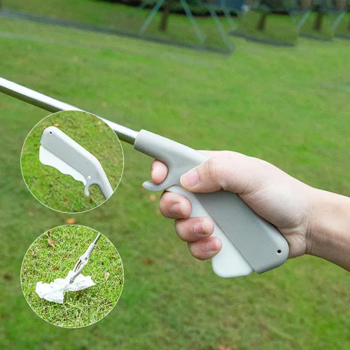 Vista 3 de Herramienta de agarre plegable de 32.7/39 pulgadas, extensor de brazo extra largo para embarazadas y ancianas discapacitadas, herramientas