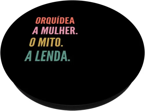 Vista 2 de Funny Portuguese First Name Design - Orquídea PopSockets Swappable PopGrip