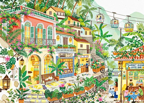 Vista 15 de Rompecabezas para adultos de 1000 piezas para adultos, rompecabezas de 1000 piezas, rompecabezas de 1000 piezas, encantador Amsterdam