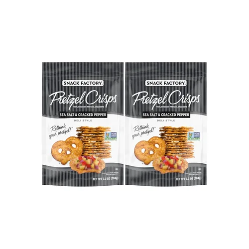Vista 8 de Snack Factory Pretzel Crisps Galletas de pretzel de brioche, bolsa de 7.2 onzas