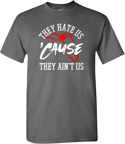 Vista 27 de Xtreme Apparrel They Hate Us 'Cause They Ain't Us Men's T-Shirt for Football Fans Arizona - Camisa negra