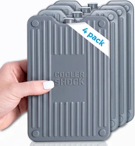 Vista 10 de Cooler Shock Ice Packs for Cooler, Reusable, Long Lasting, Cold Freezer Packs for Coolers, Lunch Bags & Totes to Keep Food Fresh