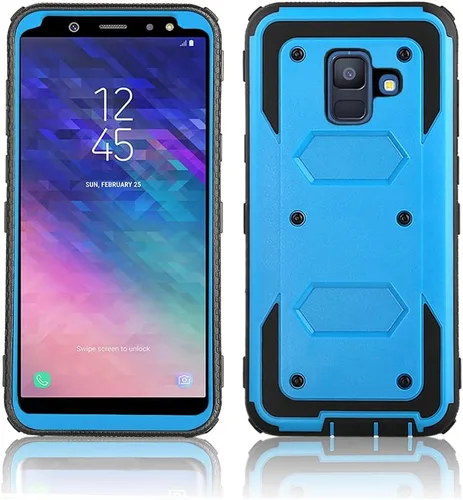 Vista 7 de Asuwish Funda de teléfono para Samsung Galaxy A6, híbrida, resistente, a prueba de golpes, a prueba de caídas, cuerpo completo, resistente