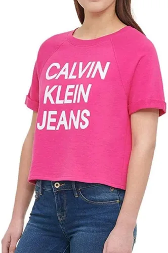 Vista 3 de Calvin Klein Jeans mujer francés Terry Logo Crop Top