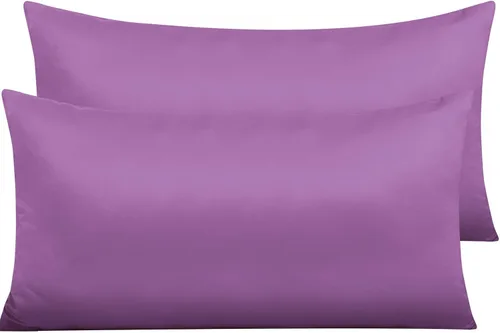 Vista 36 de NTBAY Fundas de almohada de satén con cremallera para cabello y piel, juego de 2 fundas de almohada estándar de lujo con cremallera oculta, 20 x 26
