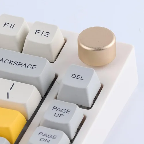 Vista 2 de EPOMAKER Pomo de actualización para teclados mecánicos para juegos, adecuado para TH66TH80Skyline75Eclair75Feker IK75, etc. (dorado)