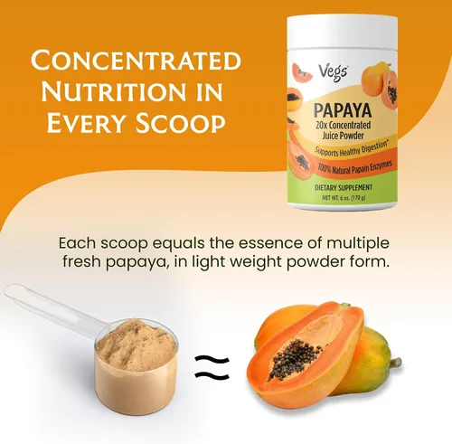 Vista 2 de Jugo de papaya en polvo con enzima digestiva de papaína natural, concentrado y liofilizado 20:1 concentrado y liofilizado en polvo para la digestión