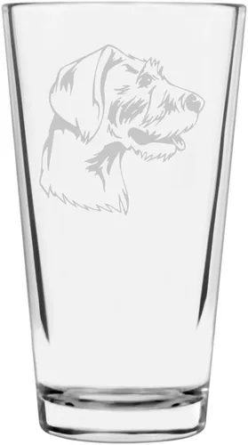 Vista 226 de Podenco Canario - Vaso de pinta de 16 onzas con temática de perro personalizado
