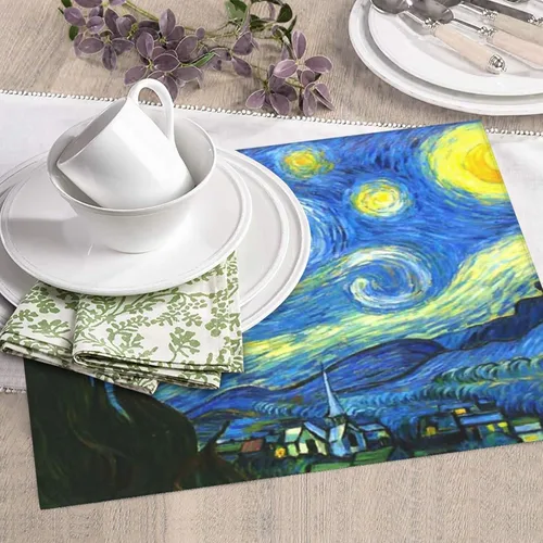 Vista 5 de Tapete de secado de platos de estilo azul amarillo de 18 x 16 pulgadas para encimeras, almohadilla escurridor de platos Blue Sky con lazo