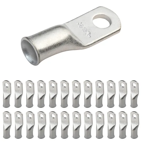 Vista 172 de SELTERM 5 piezas terminales de cable de cobre estañado 1/0 AWG perno de 1/2", extremos de cable de batería, terminales de anillo, conectores