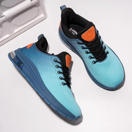 Vista 2 de LARNMERN Mens Running Shoes Slip On Breathable Walking Sneakers Azul-Verde