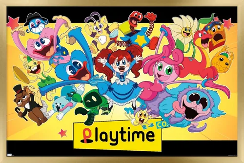 Vista 14 de Trends International Poppy Playtime - Póster de pared grupal, 14.72 x 22.37 pulgadas, versión enmarcada de madera de granero