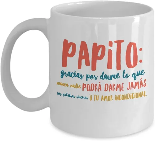 Vista 5 de Taza para Papá "El Mejor Papá del Mundo" Regalo emotivo y divertido para padre, abuelo o padrastro Taza personalizada con mensaje inspirador