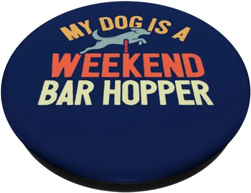 Vista 2 de Dog Agility Bar Jump - Pun Dog Agility PopSockets Adhesive PopGrip