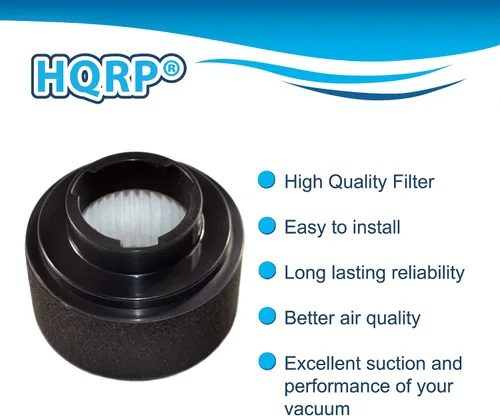Vista 3 de HQRP Juego de filtros circulares interior y exterior compatible con aspiradoras Bissell Easy Vac 31033, 3120, 3120-2, 31202, 31203, 3130, 3130A
