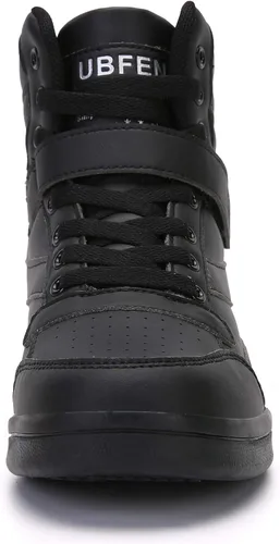 Vista 3 de UBFEN Womens high top Ankle Support Sneakers Vibrant Colour Hidden Wedge Heel Retro 80s Tennis Shoes for Girls Cosplay Removable Insole Footwear