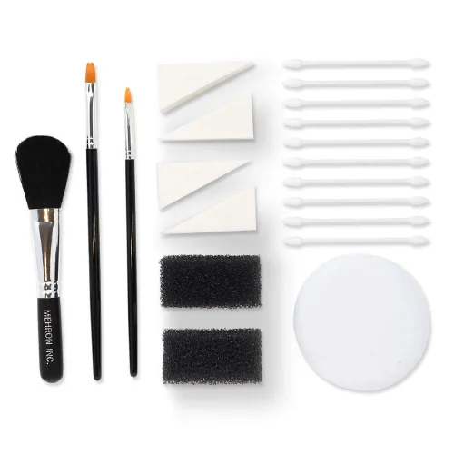 Vista 5 de Mehron Paleta de mezcla para mezclar crema Todos los Pro Kit Maquillaje de Cara, pelo, ojos, base de contorno, para cine, televisión, vídeo, Oscuro