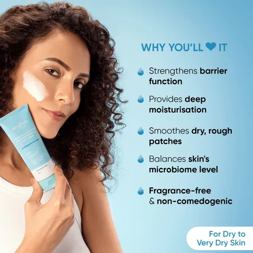 Vista 2 de Roti Ceramides & Hyaluronic Crema Facial Hidratante Con Probiótico y Agua de Arroz I Barrera Reparación Para Piel Seca, 3.53 oz (Paquete de 3)