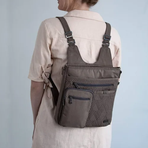 Vista 3 de Lug Monorail Convertible RFID Cross Body Bag para mujer