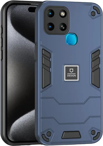 Vista 32 de Funda compatible con Redmi A1, compatible con Redmi A2 2 en 1 [PC dura + TPU], funda de teléfono negra