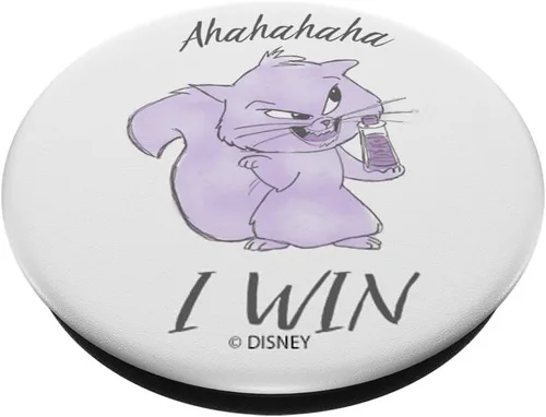 Vista 2 de Disney Emperors New Groove Cat Yzma Ahahahaha I Win PopSockets PopGrip: agarre intercambiable para teléfonos y tabletas