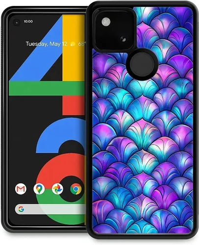 Vista 312 de Compatible con Google Pixel 4A 5G Mobile Case Creative Acrylic Back Panel Silicona Edge Case Slim Protección Especialmente para Google Pixel 4A 5G