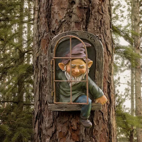 Vista 9 de Estatuas de decoración de jardín para gatos al aire libre – Linda pintura de gato negro de resina atigrado escultura arte, divertidas estatuas