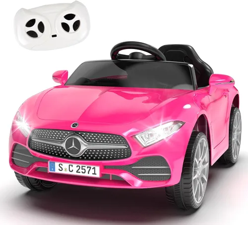 Vista 9 de Vehículo de paseo con licencia Mercedes-Benz CLS 350 de 12 V para niños, camión para montar con control de padres, suspensión de resorte, ruedas