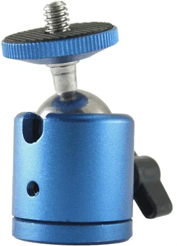 Vista 12 de EXMAX Cuerpo de aleación de aluminio de 360 grados giratorio Mini trípode cabeza de bola con rosca de 1/4 pulgadas montaje base para encendedor