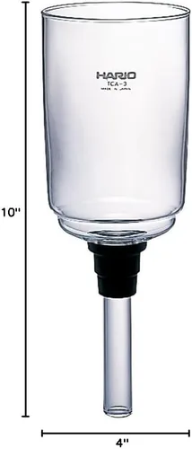 Vista 7 de Hario Tazón superior para sifón de café TCA-3, 3 tazas, transparente