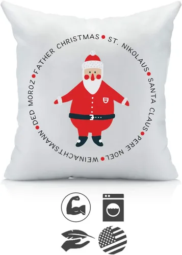 Vista 12 de Oh, Susannah Funda de almohada de 18 x 18 pulgadas con texto en inglés "Baby Its Cold Outside So Let's Cuddle", funda de almohada de Navidad