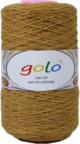 Vista 16 de golo Hilo de Cono de Lana para Tejer 8.8oz 400yd 100% Hilo de Lana para Tejer a Mano 402-Papel Envejecido